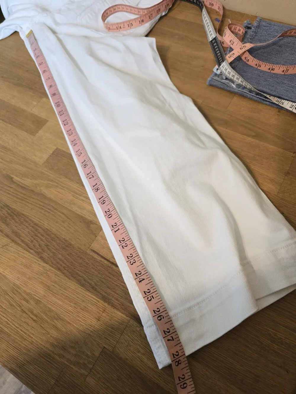 Anthropologie Maeve The Colette Full Length Wide-Leg Jeans White Size 26 Denim